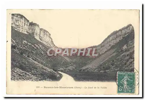 Baume les Messieurs Cartes postales Le fond de la vallee