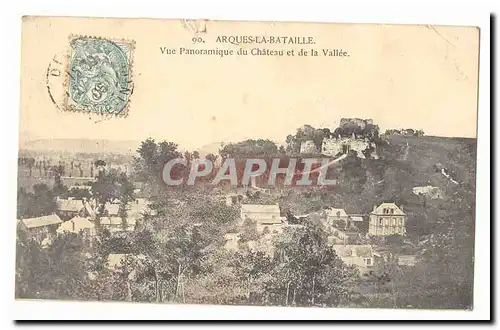 Arques la Bataille Cartes postales Vue panoramique du chateau et de la vallee