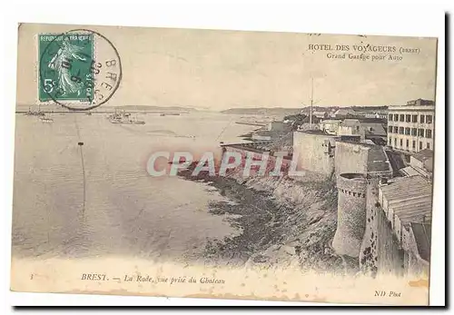 Brest Cartes postales La Rade vue prise du Chateau