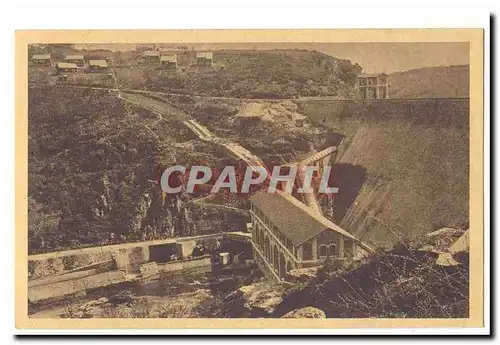 La Creuse pittoresque Cartes postales Eguzon Le barrage les vannes (rive gauche)