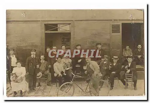 Carte Photo Cartes postales Cafe Au Champenois TOP (cycliste cafe) Pyrennes
