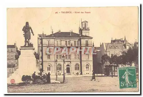 Valence Cartes postales Hotel des postes (petite animation)