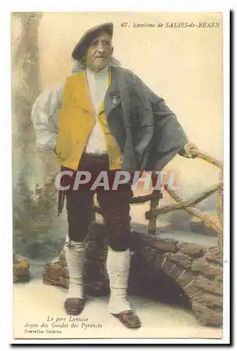 Environs de SAlies de Bearn Cartes postales Le pere Lanusse doyen des guides des pyrenees