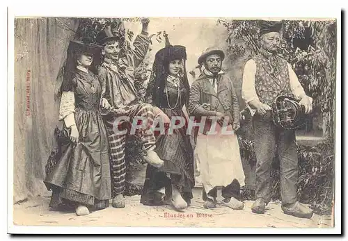Cartes postales Ebaudes en Bresse (Ain) TOP (folkore danse costume)