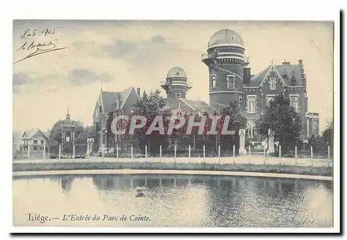 Liege Cartes postales L&#39entree du parc de Cointe