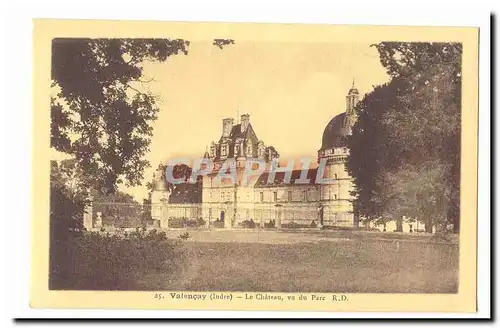 Valancay Cartes postales le chateau vu du parc