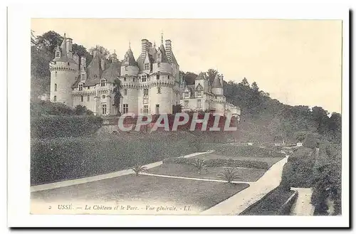 Usse Ansichtskarte AK Le chateau et le parc Vue generale