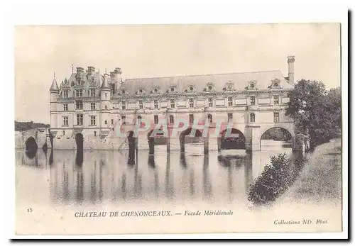 Chateau de Chenonceaux Ansichtskarte AK Facade meridionale