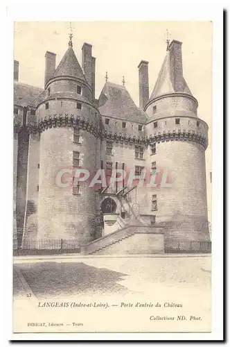 langeais Cartes postales porte d&#39entree du chateau