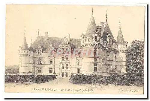 Azay le Rideau Ansichtskarte AK Le chateau facade principale