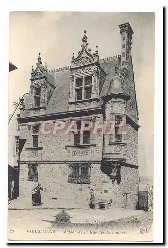 Vieux Mans Ansichtskarte AK Maison de la rue des Chanoines