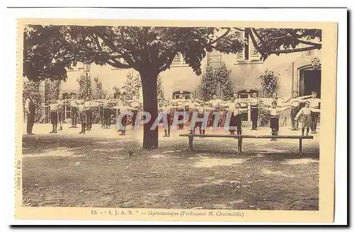 Institution des Jeunes Aveugles de Nancy IJAn 8 rue de Santifontaine Cartes postales Gymnastique (professeur M C