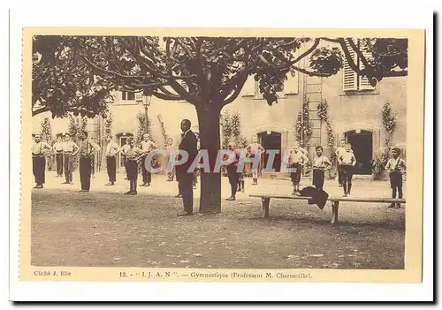 Institution des Jeunes Aveugles de Nancy IJAn 8 rue de Santifontaine Cartes postales Gymnastique (professeur M C