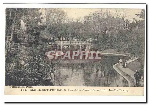 Clermont Ferrand Ansichtskarte AK Grand bassin du jardin Lecoq