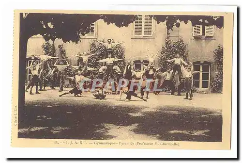 Institution des Jeunes Aveugles de Nancy IJAn 8 rue de Santifontaine Cartes postales Gymnastique Pyramide (profe