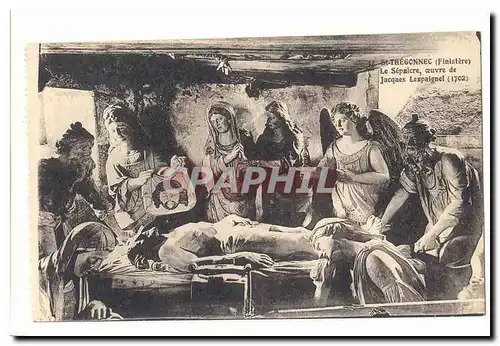 St Thegonnec Cartes postales Le sepulcre oeuvre de Jacques Lespaignol (1702)