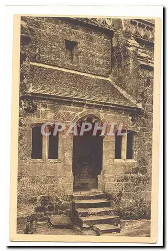 Locronan Ansichtskarte AK Eglise 15eme Porte d&#39entree cote Nord