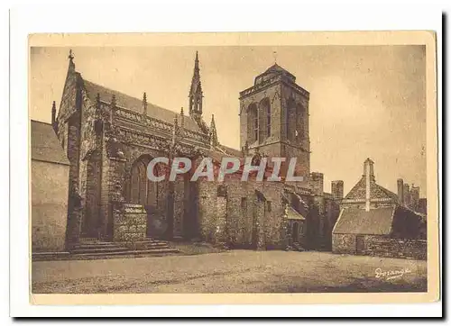 Locronan Ansichtskarte AK L&#39eglise 15eme (cote nord)