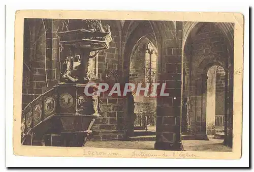 Locronan Ansichtskarte AK Interieur de l�Eglise du cote de la chapelle du Penity