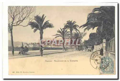 Cannes Cartes postales Boulevard de la Croisette