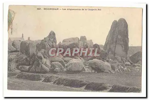 Brignogan Cartes postales Les alignements de la chapelle Pol