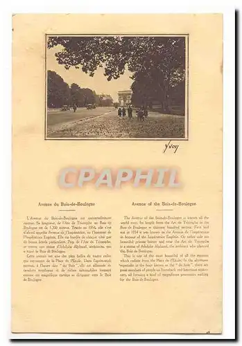 Paris (16eme) Cartes postales Avenue du bois de Boulogne (arce de triomphe)