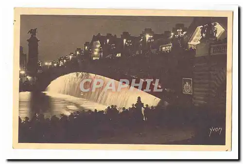 Exposition interantionale des Arts Decoratifs Cartes postales Paris (8eme) 1925 Cartes postales Cascade lumineuse du Pont Al