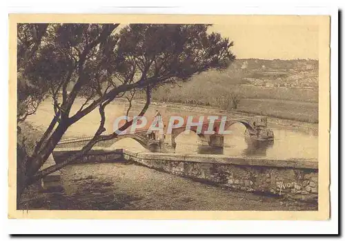 Avignon Ansichtskarte AK Le pont Saint Benezet vu du rocher du Dom