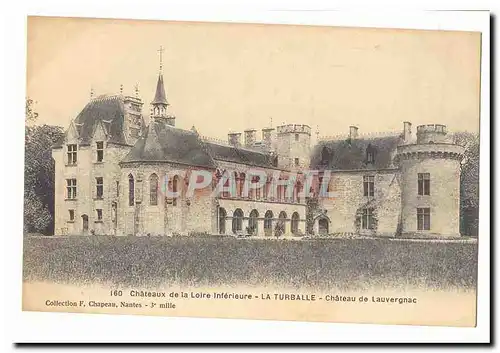 Cartes postales Chateaux de la Loire inferieure La Turballe Chateau de Lauvergnac