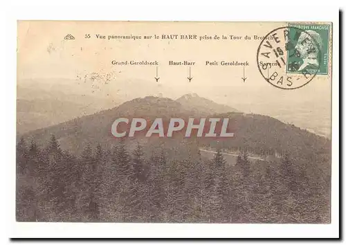 Cartes postales Vue panoramique sur le Haut Barr prise de la Tour du Brotsch