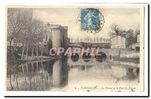 Parthenay Ansichtskarte AK Le Thouet et le pont St Jacques