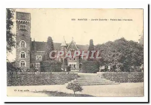 Nantes Cartes postales Jardin Dobree Palais des Irlandais