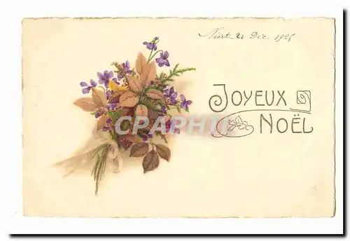 Ansichtskarte AK Joyeux Noel (fleurs)