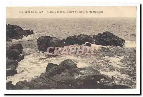 Batz Cartes postales Rochers de la cote Saint Michel a maree montante