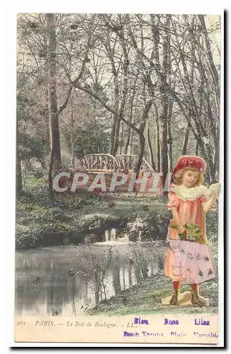 Paris (16eme) Cartes postales Bois de Boulogne (enfant fantaisie)