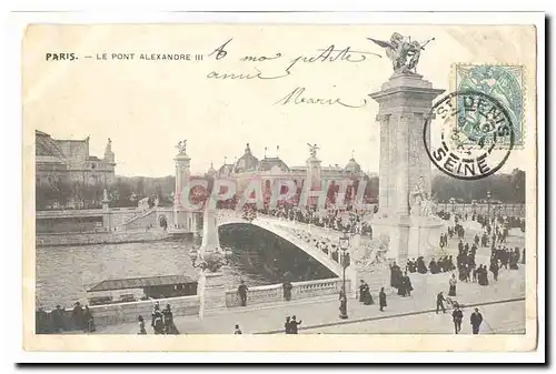 Paris (8eme) Ansichtskarte AK Le pont Alexandre III