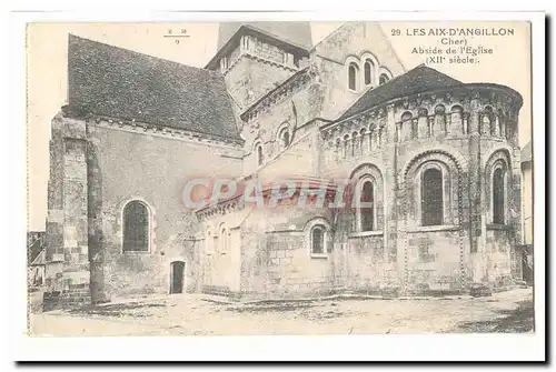 Les Aix d'Angillon Cartes postales Abside de l'eglise (12eme)