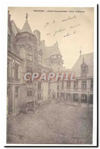 Bourges Cartes postales Hotel Jacques Coeur Cour interieure