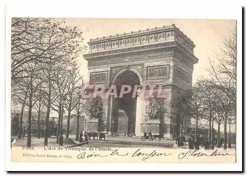 Paris (8eme) Ansichtskarte AK L&#39arc de Triomphe de l&#39Etoile