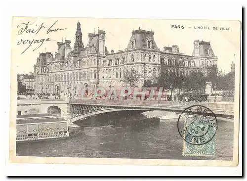 Paris (1er) Cartes postales L&#39hotel de Ville