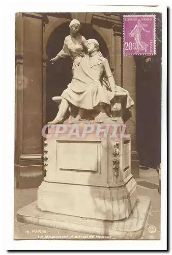 Paris Cartes postales Le monument d&#39Alfred de Musset