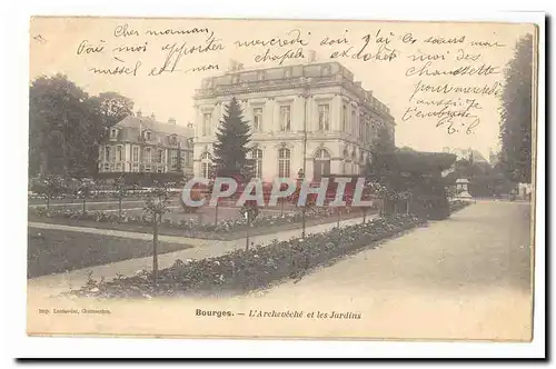 Bourges Ansichtskarte AK L&#39archeveche et les jardins