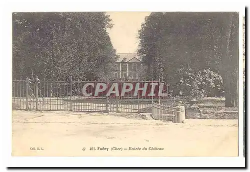 Foecy Cartes postales Entree du chateau