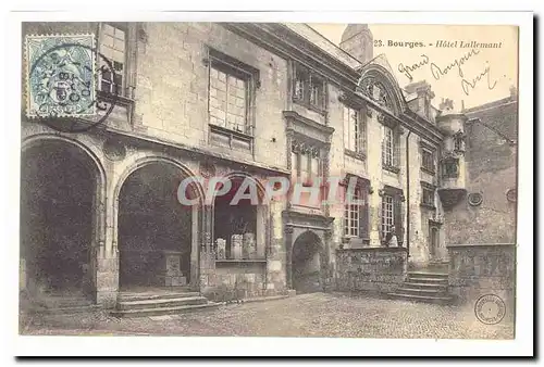 Bourges Ansichtskarte AK Hotel Lallemant