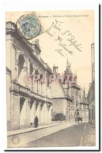 Bourges Cartes postales Theatre et palais Jacques Coeur