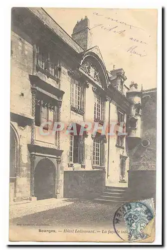 Bourges Ansichtskarte AK Hotel Lallemant La facade interieure