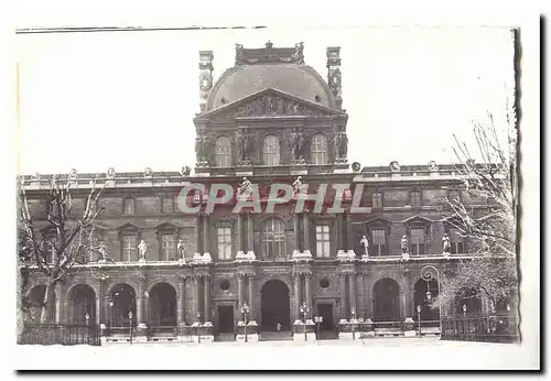 Paris Musee du Louvre Moderne Karte porte Denon (entree principale)