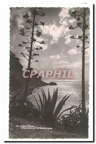 Cote d&#39azur Cartes postales Crepuscule sur la Mediterranee