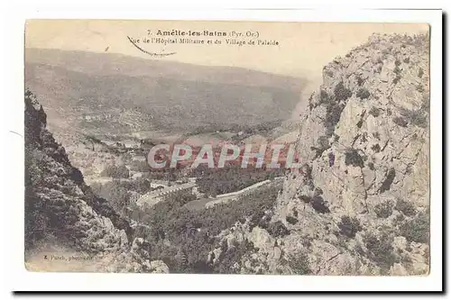 Amelie les Bains Cartes postales Vue de l�hopital militaire et du village de Palalde