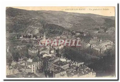 Amelie les Bains Moderne Karte Vue generale et Palalda